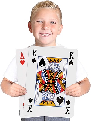 Jumbo 5 X 7 Large Playing Cards Novelty Giant Gift Set of 52 Cards 2 Jokers for sale online 