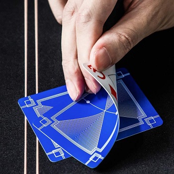 Large Jumbo 2-Decks Poker Size Ritz 100% Plastic Playing Cards Set in Plastic Case Index 