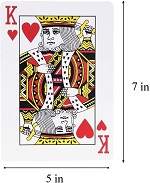 Super Z Outlet Jumbo Playing Cards King of Hearts