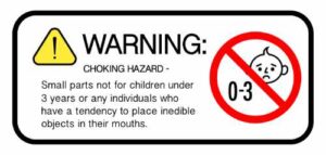 Choking Hazards Warning Label