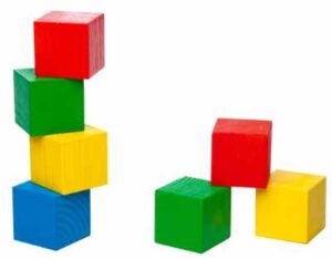 Colourful blocks for childplay