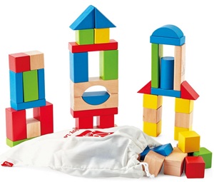 Colorful wooden stackable blocks